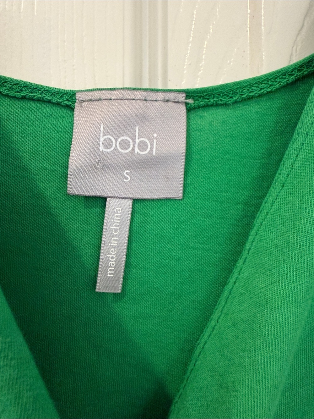 bobi Kelly Green Faux-Wrap Midi Dress - Picture 3 of 5